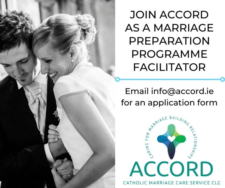 Poster for ACCORD with an image of a couple getting married